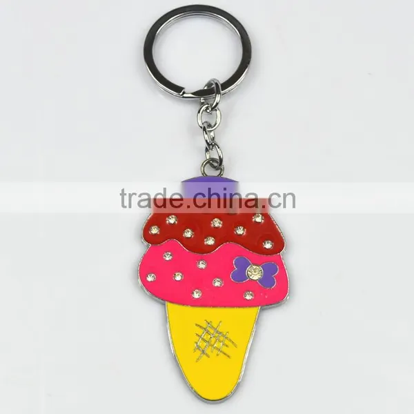 New Designs Ice Cream Promotional Gifts Zinc Alloy Keychain photo-2