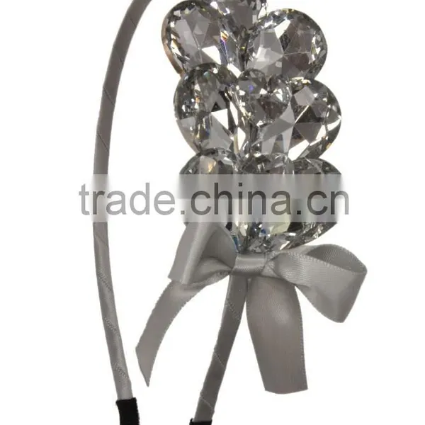 Faux Gemstone With Heart Shape Stone Hairband/Heanband photo-3