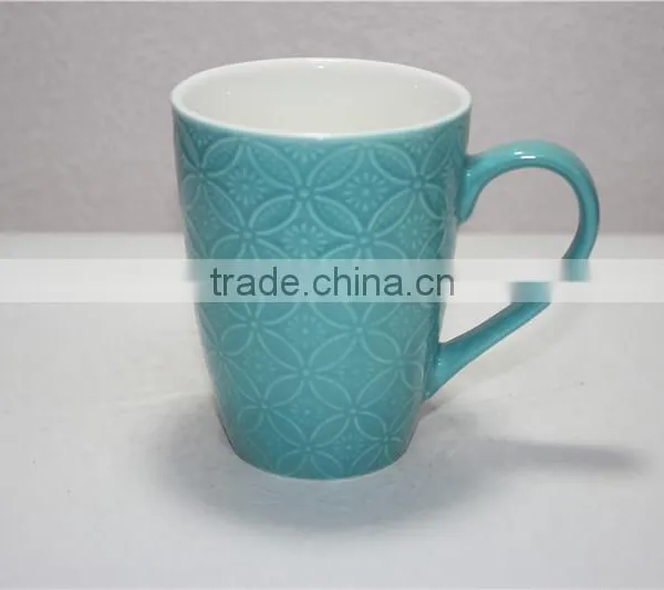 Normal Shape Yellow Colour 13 oz Ceramic Coffee Mug photo-4