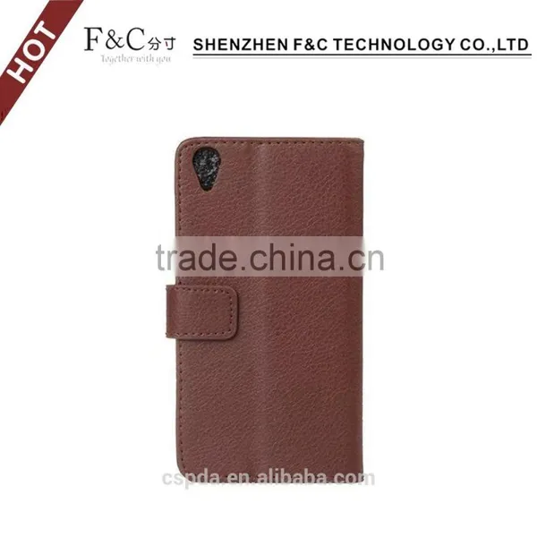Premium pu Leather Material Foldable Kickstand Stand Cover for Sony Xperia X With Card Slots and Pocket Holder photo-3