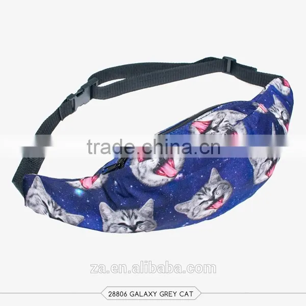 Summer Top Selling Fashion Printed Animal Waist Bag for Ladies Sport and Leisure