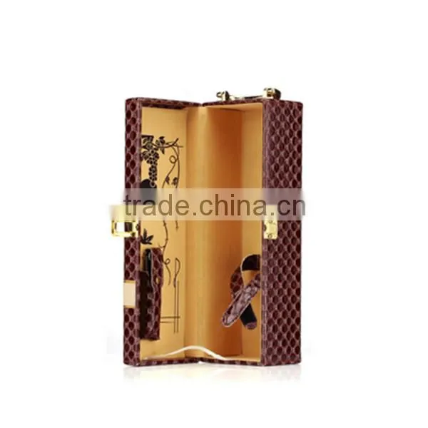 Packaging Products Cheap Leather Wine Bottle Gift Box photo-4