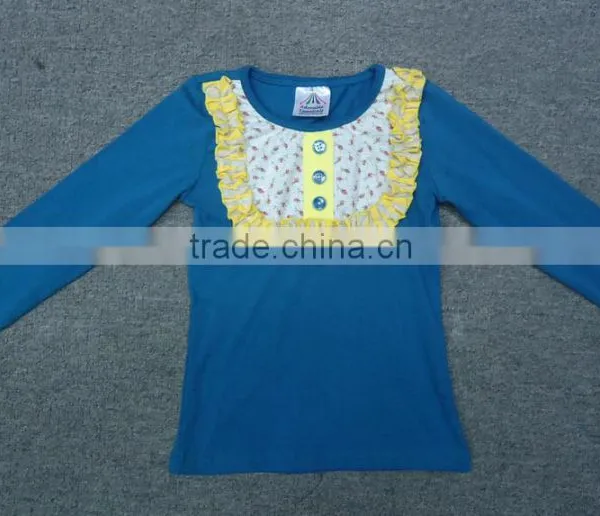 2015 Summer Beautiful Kid Clothing Manufacturer European Cool Girls Kids T-shirts Design photo-4