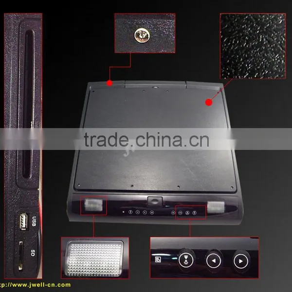 15 Inch Business Car Roof Monitor tv Dvd Player With ce Rohs Verified photo-3