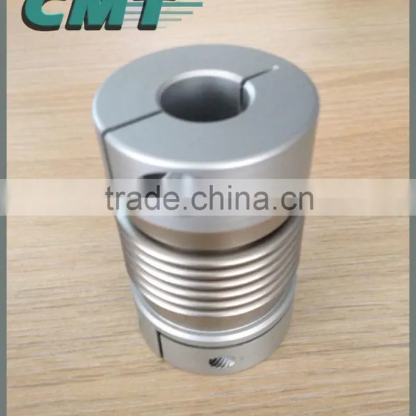 Flexible OEM Custom Aluminum Shaft Bellows Coupling Aluminum Shaft Coupling photo-2