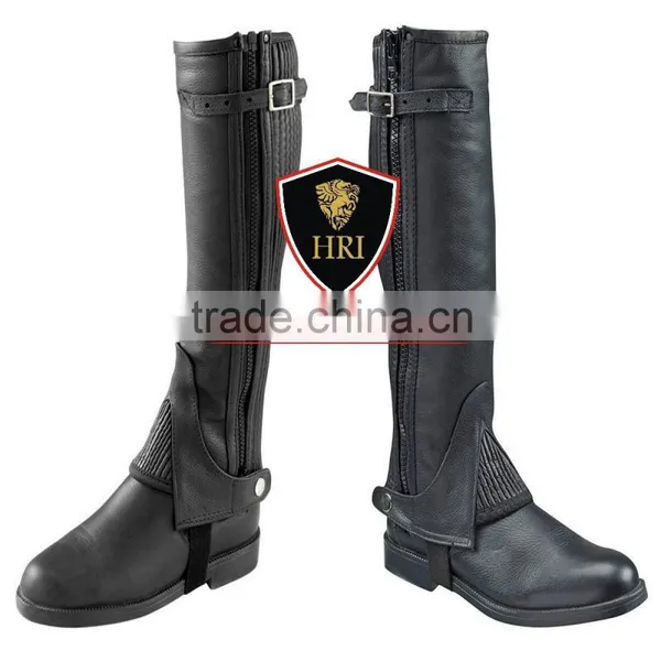 Mild Leather Half Chaps&Gaiters / Horse Riding Geniun Leather Half Chaps / Horse Riding Natural Leather Half Chaps/Gaiters
