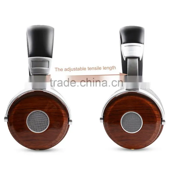 High-End Stylish Wooden Cover Ti Alloy Earphone Bluetooth Wireless Headphones With Ergonomic Design Model HSM3 photo-5