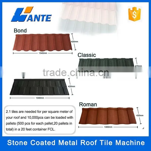 Natural Colorful Bond Tile Stone Coated Metal Roofing Materials,Roofing photo-4