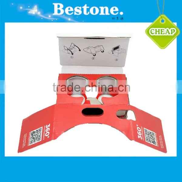 New Design High Quality Cardboard 3d Glasses V2.0 Custom Logo Google Cardboard V2.0 vr Box photo-3