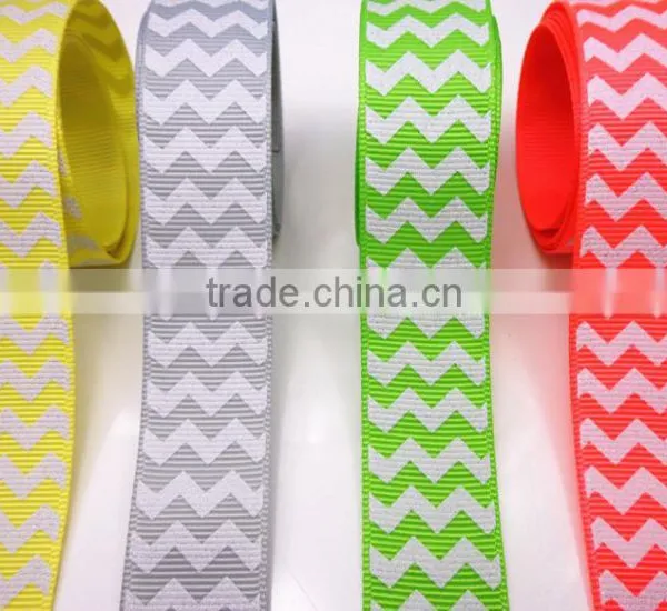 Silk Ink Print Grosgrain Ribbon, Silver Foil Satin Ribbon,Custom ,Logo Printed photo-6
