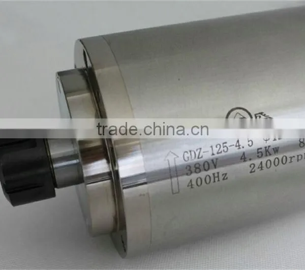Toauto 24000rpm 4.5kw Electric Spindle Motor GDZ125-4.5 for Cnc Engraving Machine photo-2