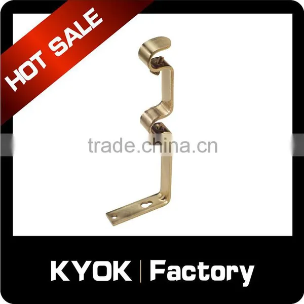 KYOK Electroplating/iron Double Curtain Rod Bracket,wall Mount 16/19mm Brackets,vertical Blinds Component on Sale photo-4