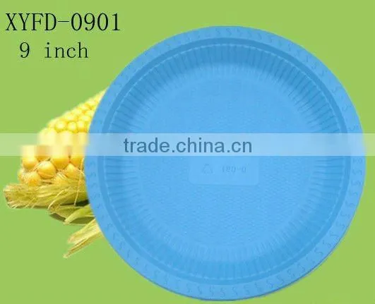 Eco-friendly Starch-based Disposable Plastic Plate:XYFD-0901