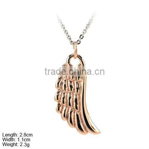 [PSA-1008b] 925 Silver Religion Pendant/Charm, Silver Single Wing Pendant/Charm