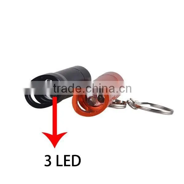 Free Printing Own Logo 3 LEDs Bottle Opener Keychain Light Promotional Keyring Gift Quality Choice photo-3