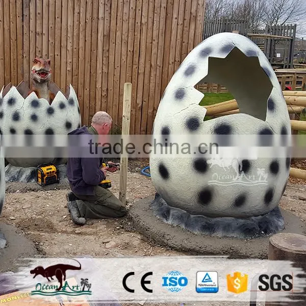 BY-DY-042003 Theme Park Handmade Fiberglass Hatching Dinosaur Eggs photo-3