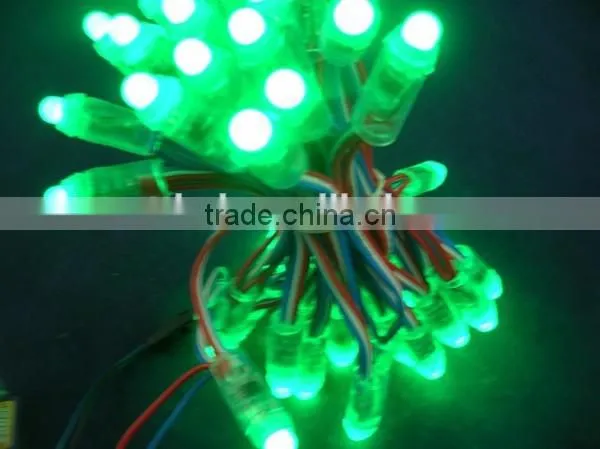 12mm WS2811 Waterproof IP68 Smart Led Module Pixel Light;DC5V Input;full Color;50pcs a String;round Shape photo-3
