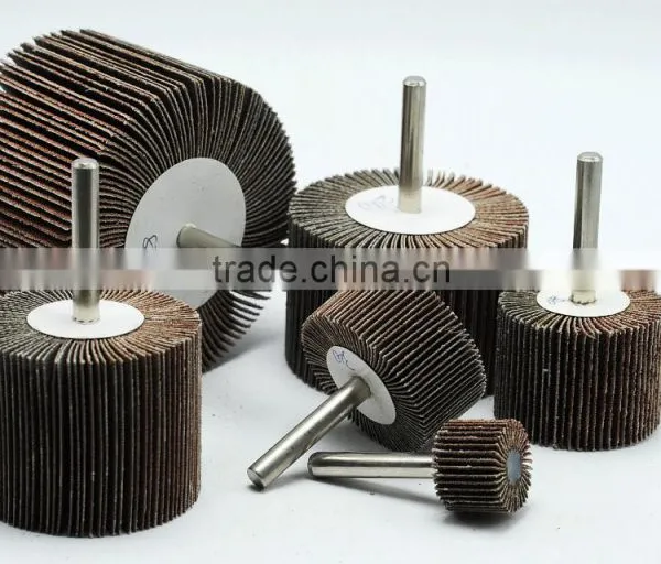 Hardware Importer Concrete Diamond Fiber Siliconed Grinding Flap Wheel With Shaft photo-3