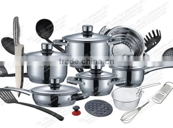 Stainless Steel Cookware Induction Compatible With Spiral Bottom photo-3