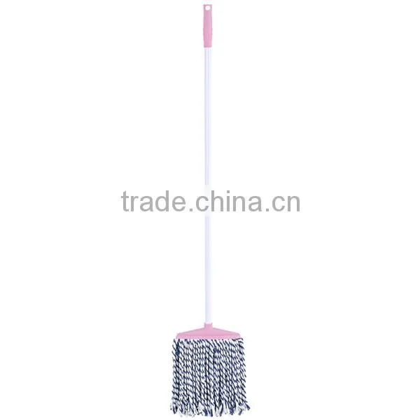 Cotton Floor Clening Mop Mop Refiill 300g Head Long Handle Blue With White