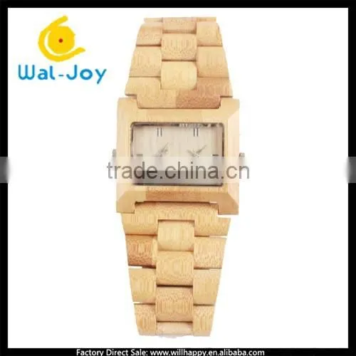 Luxury Vogue 2015 Best Selling Quartz Fancy Charming Wooden Water Resistant Watch(WJ-3904)
