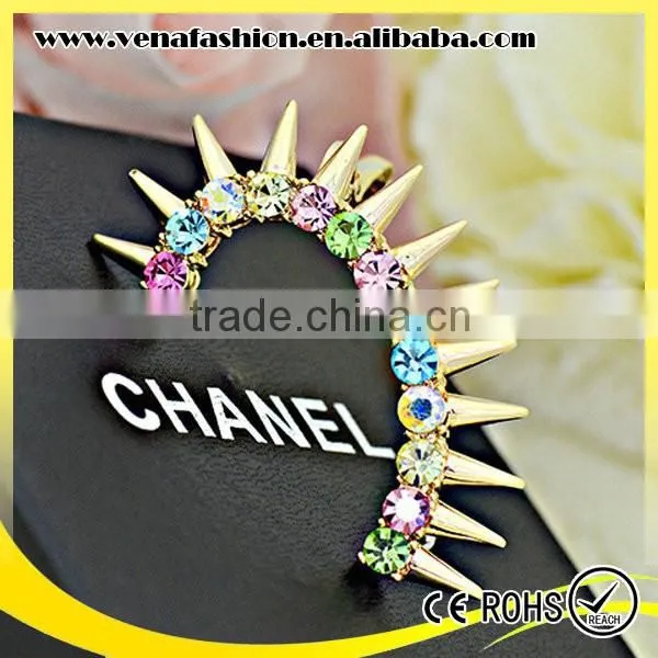 Cartilage French Colors Good Quality Ear Cuff Wrap Clip Earring photo-6