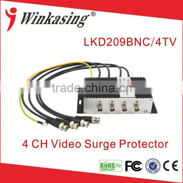 Cctv Waterproof Surge Protector With BNC Cable 4 Channels LKD209BNC/4TV