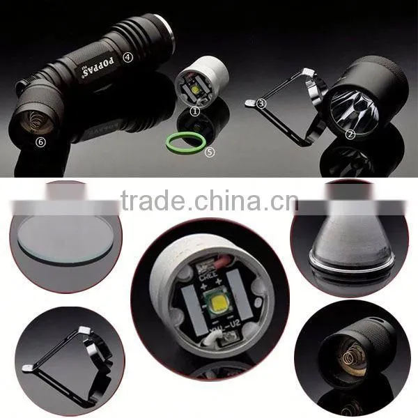 F17 XM-L T6 Led Flashlight Torches for 18650 Rechargeable Battery Led Flashlight Wholesale photo-2
