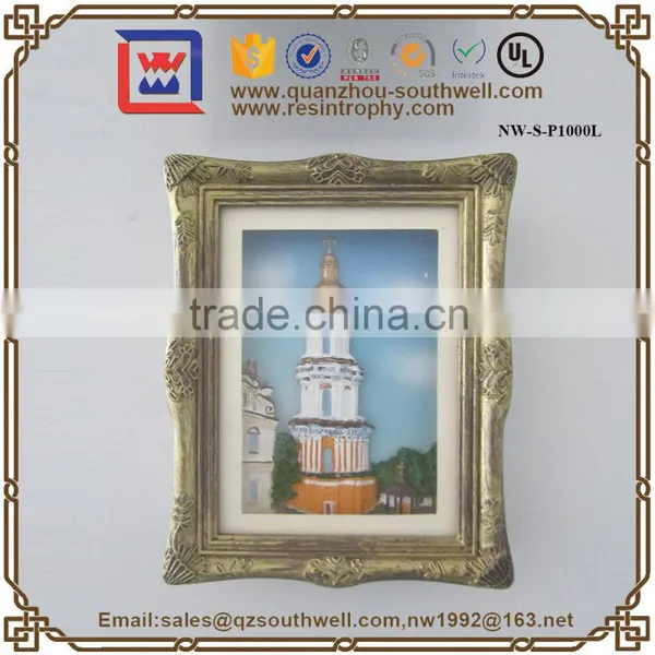 Popular Custom Souvenir Polyresin Plate Ceramic Souvenir Plate