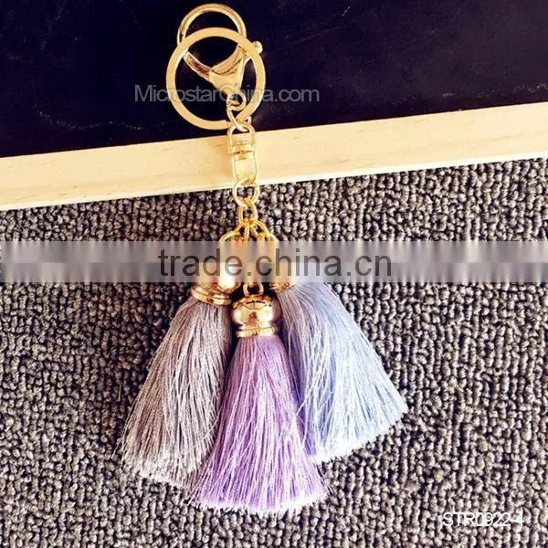 10 Colors In Stock Wholesale Silk Tassel Key Chain Quality Choice photo-5