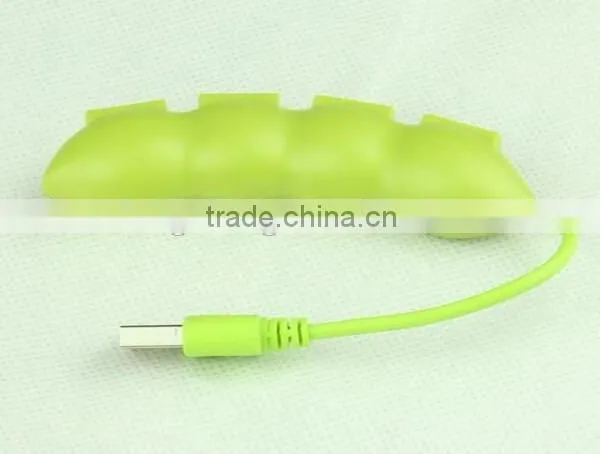 Wholesale Lovely Vegetables 4 Port Usb Hub With Peas Shape photo-2