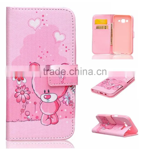 Fashion Lovely Color Printing Leather Wallet Case Cover For Samsung Galaxy J5 photo-3