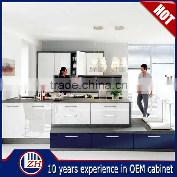 Factory Wholesale Modern New Model Lacquer Kitchen Cabinet photo-3