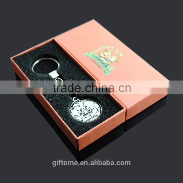 Metal OEM Keychain With Customm Gift Box