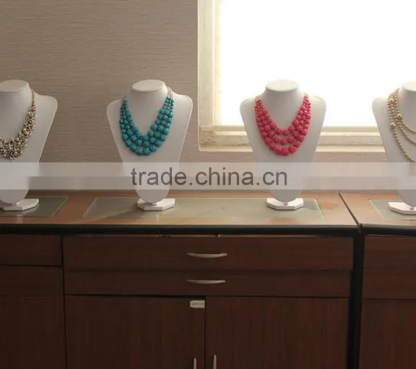 Colorful Arylic Beads Necklace, Gold Plated Beads Necklace photo-6