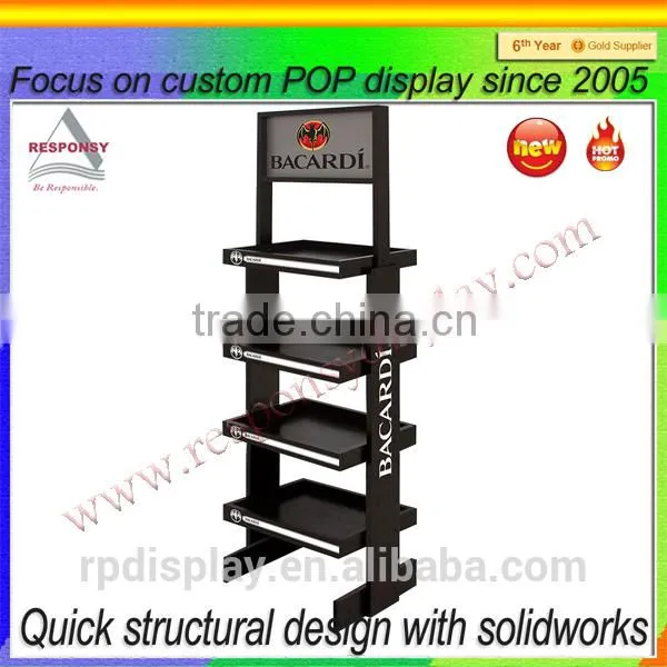 Convenient Stores Floor Metal Food Display Shelf,snack Display Racks photo-4