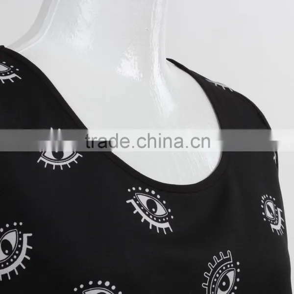 F5S15169 Fashion Black Tank Top for Women Manufacturer photo-4