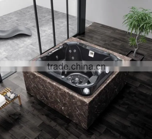Hot Tub,Spa Hot Tub,Hydro Hot Tub for 4 Adults in Square photo-2
