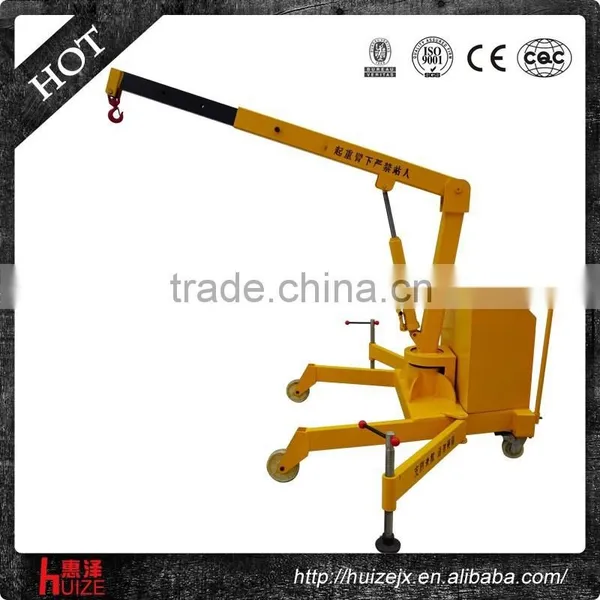 1-3t Mini Hydraulic Air Foldable Shop Crane for Sale photo-2
