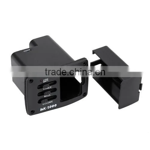 Acoustic Guitar Bass Treble Tone and Volume Control EQ Equalizer Preamp Piezo Pickup Tuner Amplifier With Active Line 6.35MM Plu photo-3