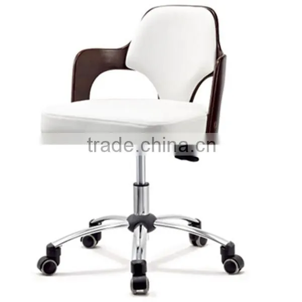 HOT Fashion WorkWell Executive Computer Desk Office Chair With Bent Wood Frame photo-2