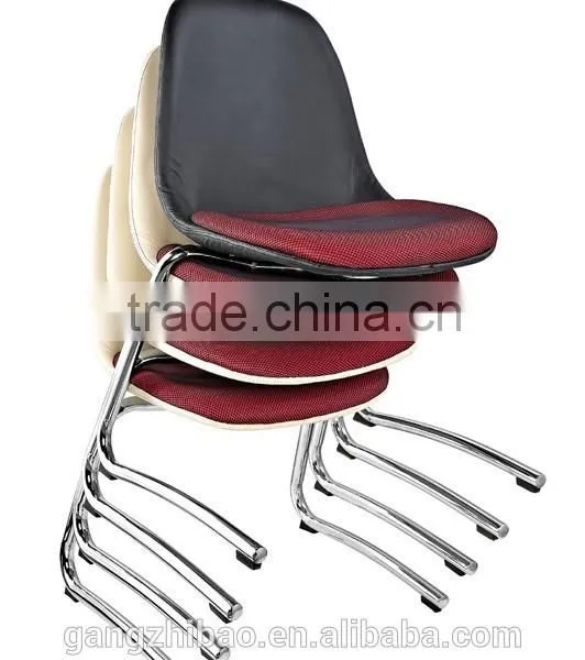 Leather Office Chair Reception no Arm Stackable Chair AH-20 photo-3
