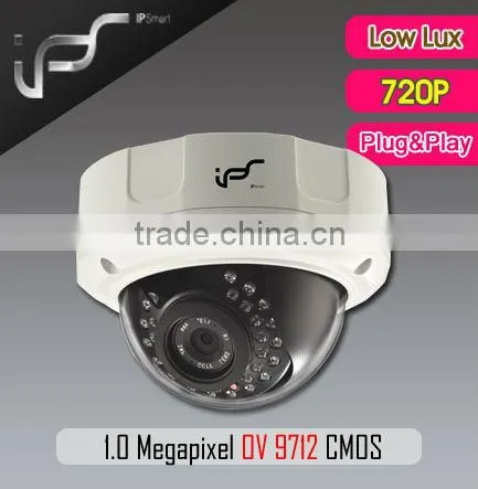 IPS 1.0Megapixel IP Camera Support P2P,ONVIF,POE IPS-EO1322