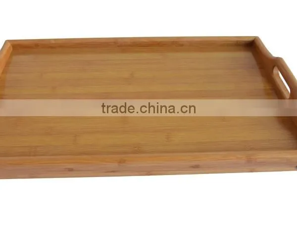 BR002 Folding 4 Legs Bamboo Breakfast Serving Tray photo-5