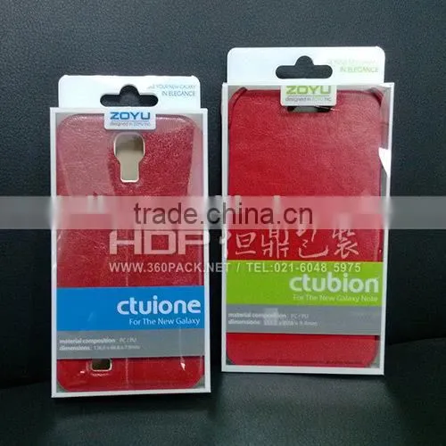 Custom Design Clear Plastic Cell Phone Case Packaging With Printing