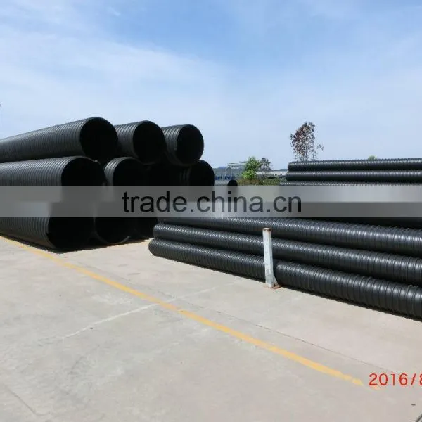 DN500,SN8 Steel Belt Reinforced pe Pipe for Drainage photo-2