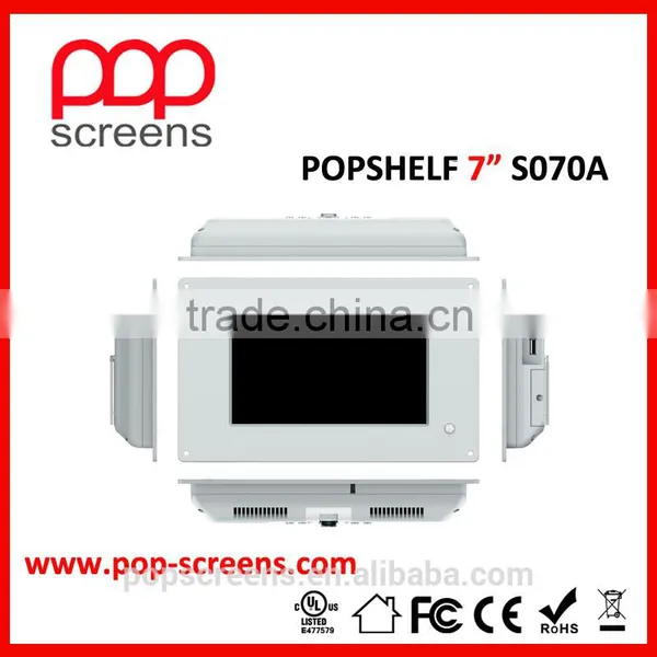 LCD advertising player with bar code reader lcd ad player bus lcd advertising player