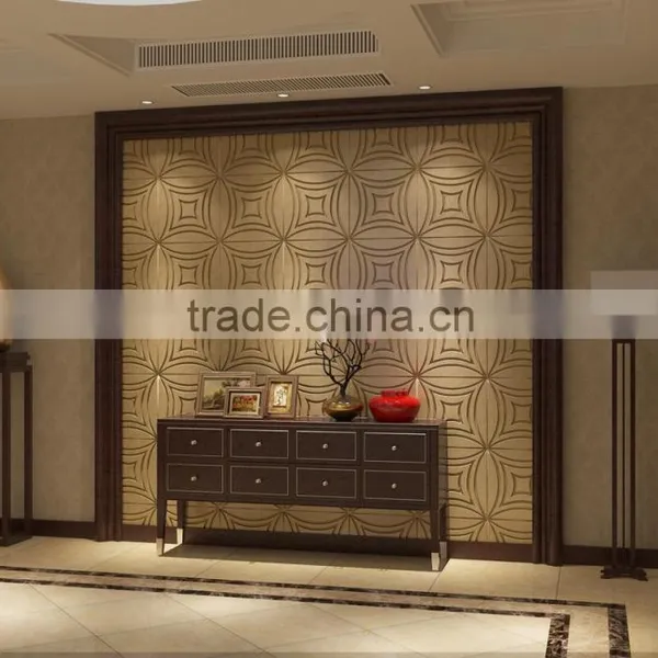 Soft Background Art 3D Leather Wall Panels Fengshui photo-2
