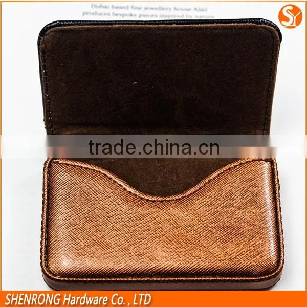 Luxury Gold Color Credit Card Holder With PU Leather Material as Promotional Gift photo-5