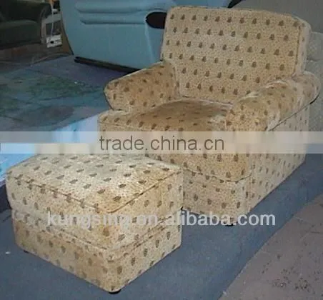 Fabric Sofa With Ottoman